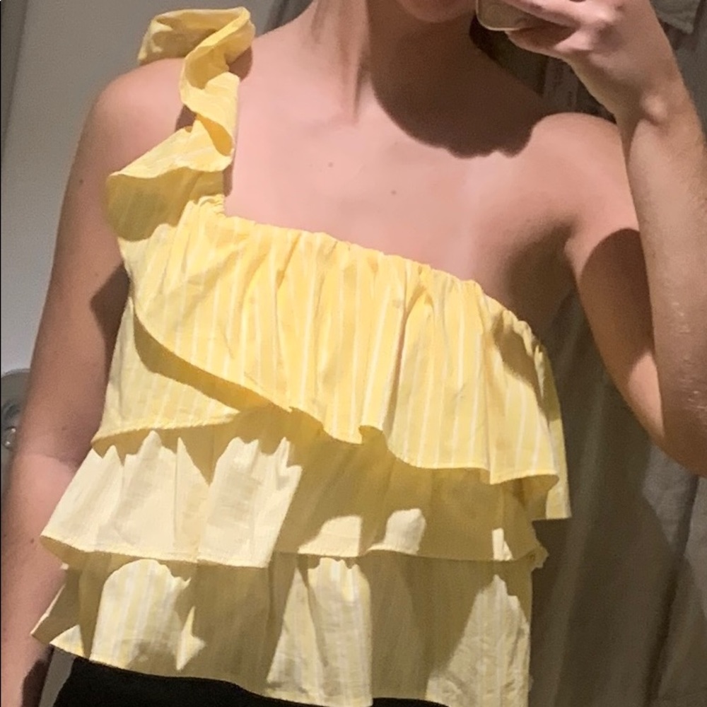 Anthropologie One Shoulder Top